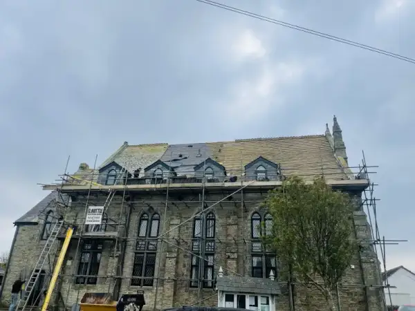 Click Here To Enlarge This Photo Of Complete Re-Roof Of Church