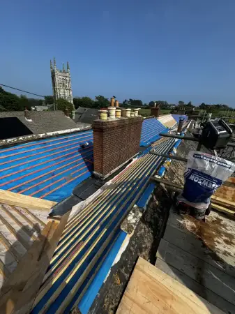 Click Here To Enlarge This Photo Of Re-roofing In Spanish Slates